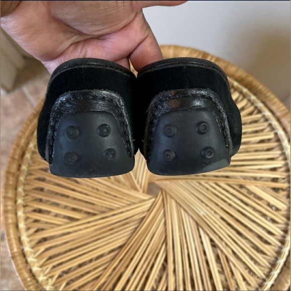 Michael Kors Designer MK Black Loafers Slip On Size 7 - Picture 2 of 5